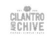 Cilantro and chive