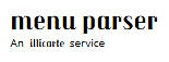 Menu Parser