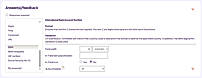 Answer/Feedback Based Form