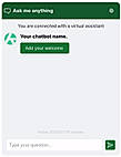 Controlled Brand Logo, Color and Welcome message