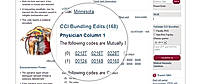Navigate CCI bundling edits