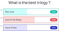 Results live on screen