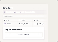Manage Candidates