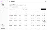 Tracking options