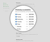 Calendar Weekday Availability