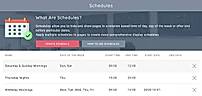 Schedules