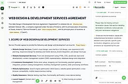 Draft tailored contracts with AI 
