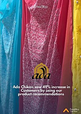 Ada Chikan saw 49% increase in Customers by using our product recommendations