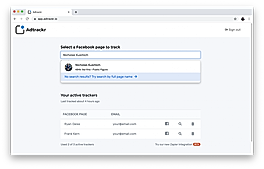 Adtrackr screenshot