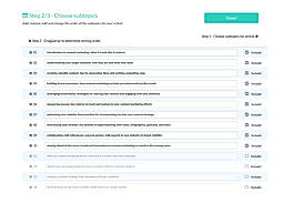 Edit Subtopics