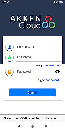 Mobile App Login