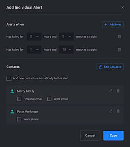 Add Individual Alerts