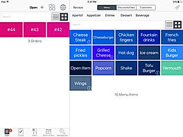 Ambur screenshot: Add, edit, or 86 menu items right from an iPad