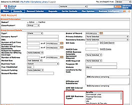 Business Type Setting
