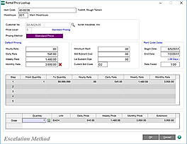 Rental Price Lookup