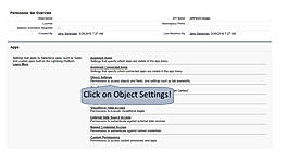 Object Settings