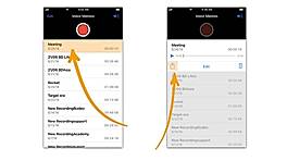 iPhone Voice Memos
