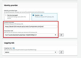Custom for Identity provider