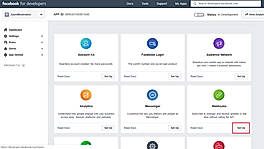 Facebook developer app