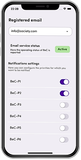 Setup Notification