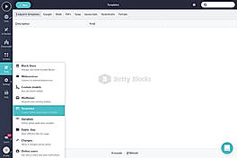 Templates page