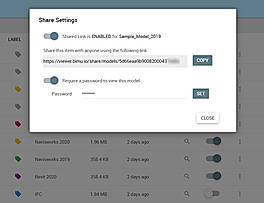 bimu.io : Settings screenshot