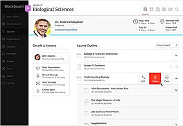 Web course outline instructor