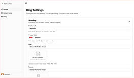 Blog Settings