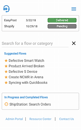 Return Process screenshot