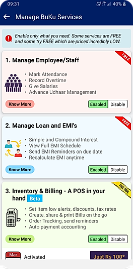 Manage Services
