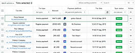 Business Payments : Preview and Sync Transactions screenshot