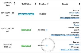 Callback Tracker screenshot