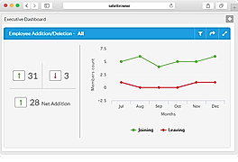 CEIPAL Workforce screenshot: Employee metrics
