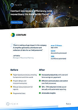 Centuri increases efficiency and monetizes its data with Fluix