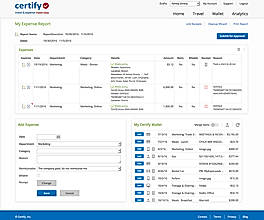 Certify Demo - An automatically built expense report