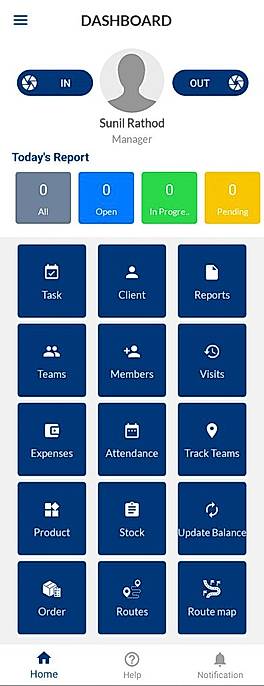 C3FIELD : Dashboard screenshot