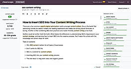 Clearscope : SEO Optimize screenshot