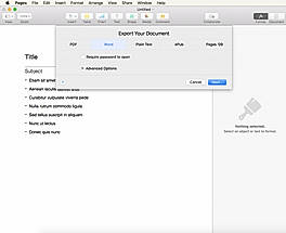 Export Document