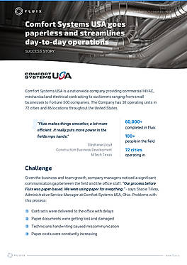 Comfort Systems USA streamlines daily operations with HVAC software