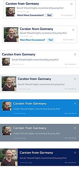 Notification Widget Templates