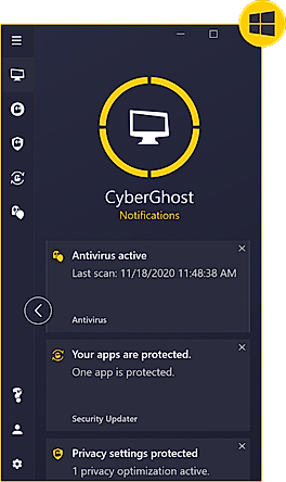 CyberGhost screenshot