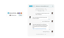 Chat with email