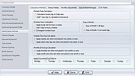 Rate Options screenshot