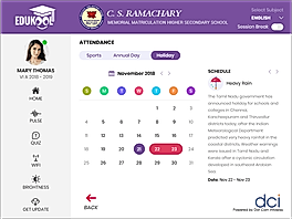 EduKool : Calendar screenshot