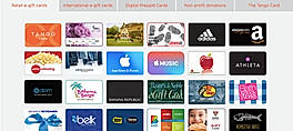 Gift Card Catalog Screenshot