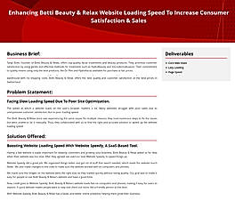 Enhancing Botti Beauty & Relax Website Loading Speed To Increase Consumer Satisfaction & Sales