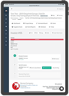 Management Invoice Track Status