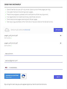 FaxDroid screenshot