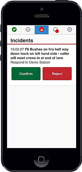 Confirm attendance in app