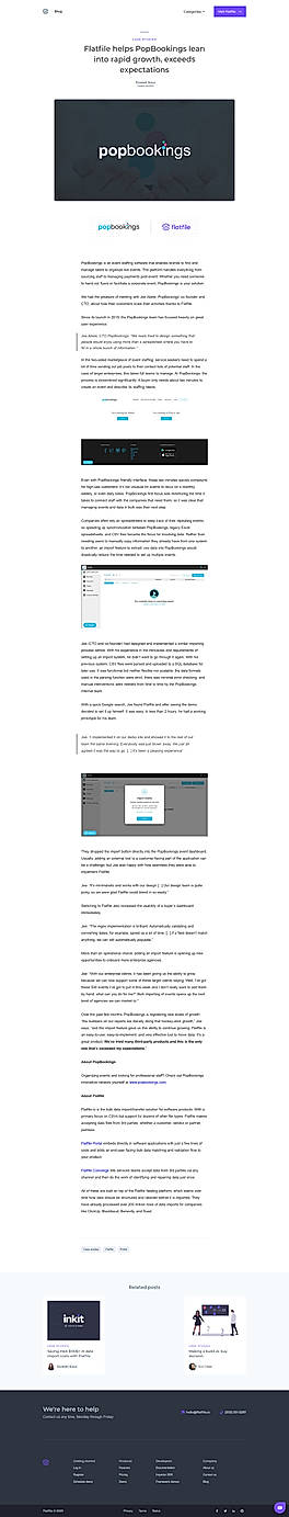 Flatfile helps PopBookings lean into rapid growth, exceeds expectations